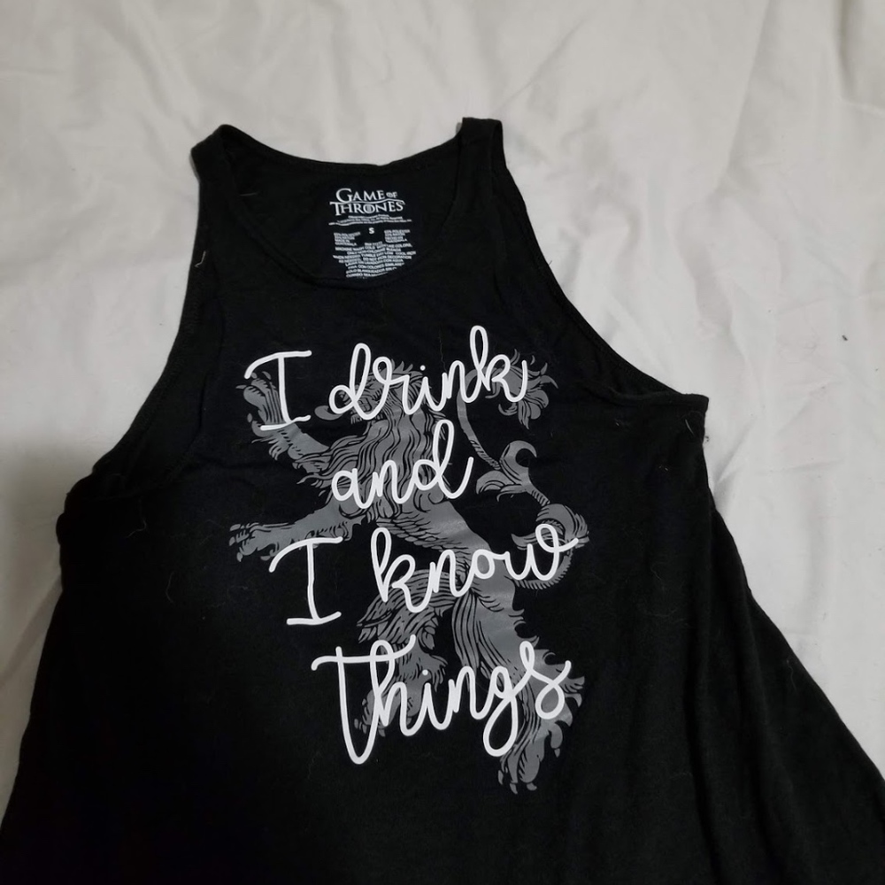 Game of Thrones House Lannister tank top size S
